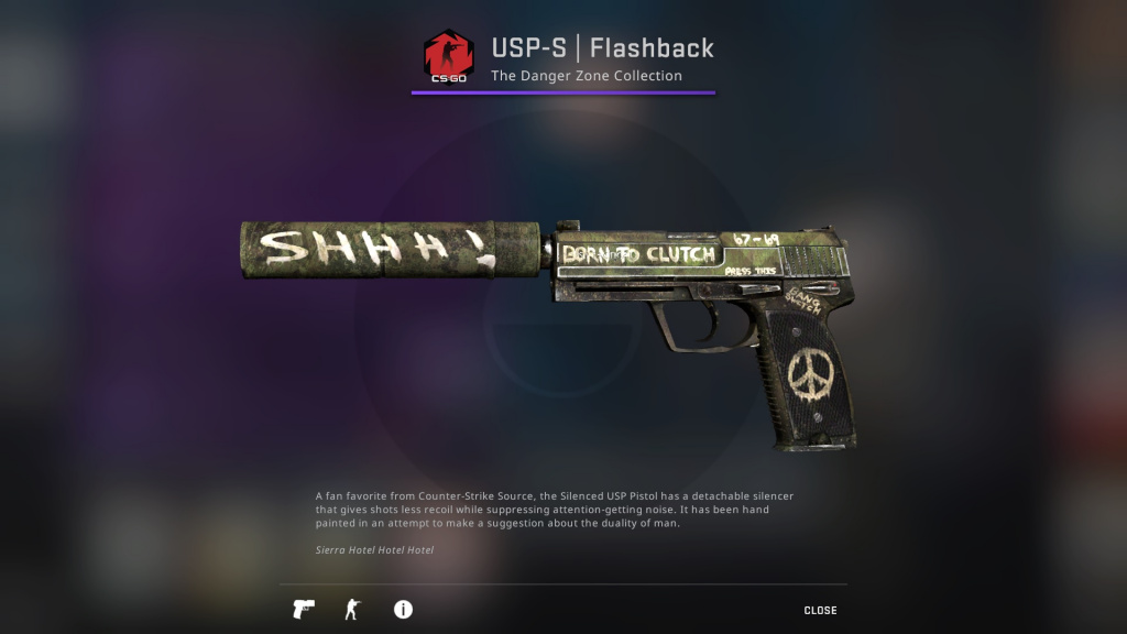 Những thông số cơ bản của mẫu súng lục USP-S trong CS:GO