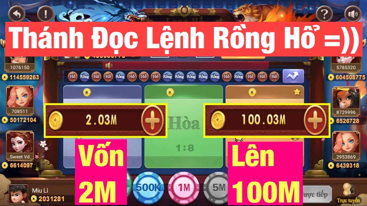 Sai lầm điển hình trong game bài Rồng Hổ người chơi cần tránh khi cá cược